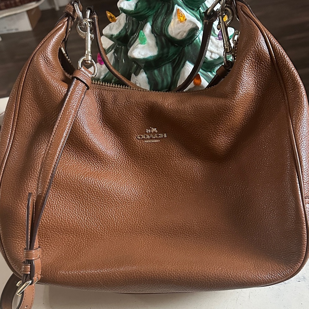 Coach Tan Leather Hobo Bag